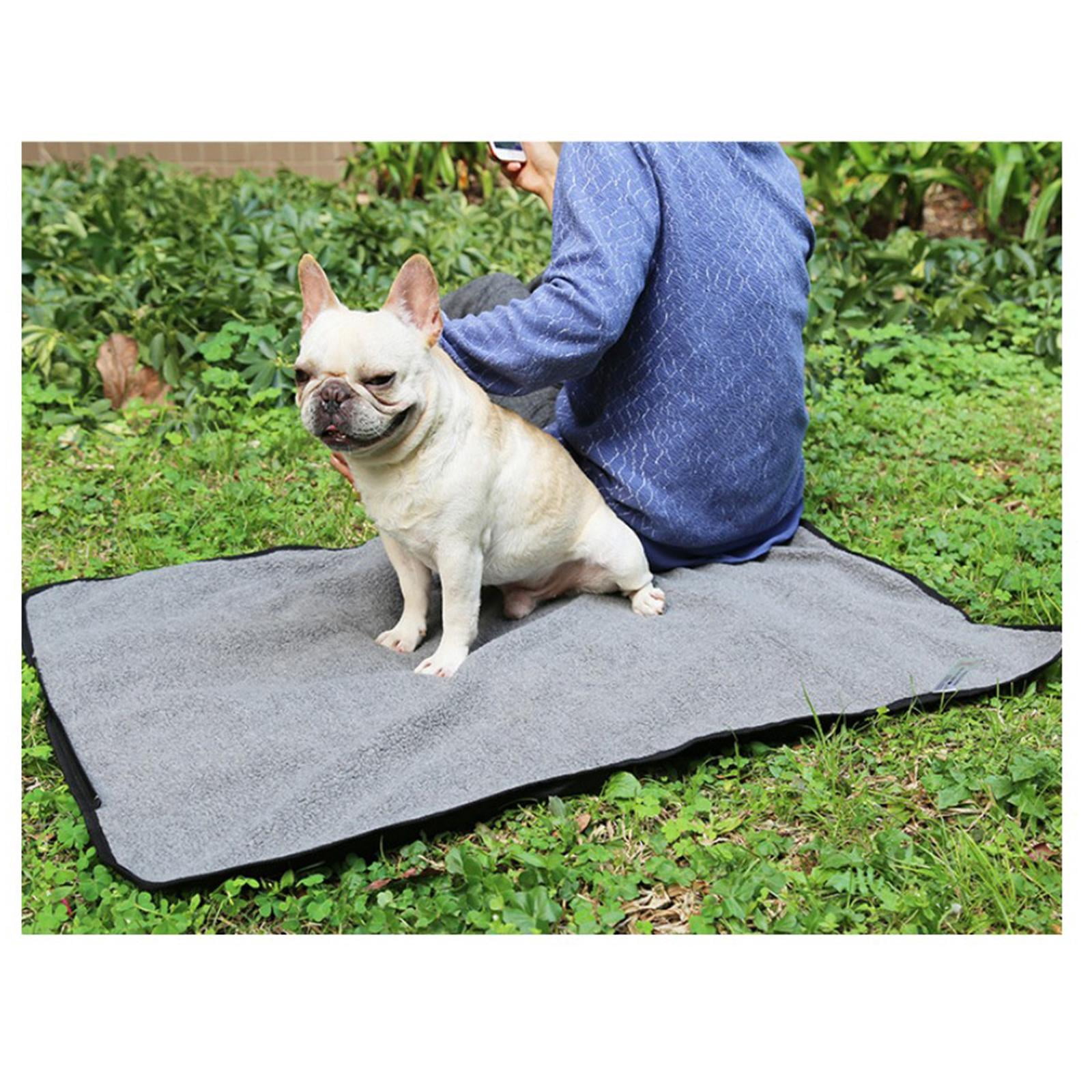 Bvdfgk Durable Dog Mat Pet Cat Bed Water Resistant Washable Mat for Camping Hiking Pet Dark Gray