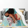 thumbnail image 2 of Moana Blankets, Super Plush, Soft, Comfortable, Fluffy Flannel Wool, Sofa, Bed, Travel-40*50 Inch, 2 of 4