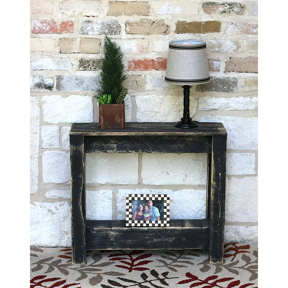 Doug and Cristy Designs Rustic Black Side Table