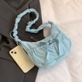 thumbnail image 4 of Bolso de hombro a la moda para mujer bolso de mano elegante con lazo de Color sólido bolso para exteriores para mujer, 4 of 9