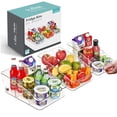 thumbnail image 1 of Sorbus Organizador de Refrigerador con Ruedas y Almacenamiento Transparente con Divisores y Asas para la Organización de la Cocina: Contenedores de Refrigerador y Almacenamiento de Despensa, 1 of 6