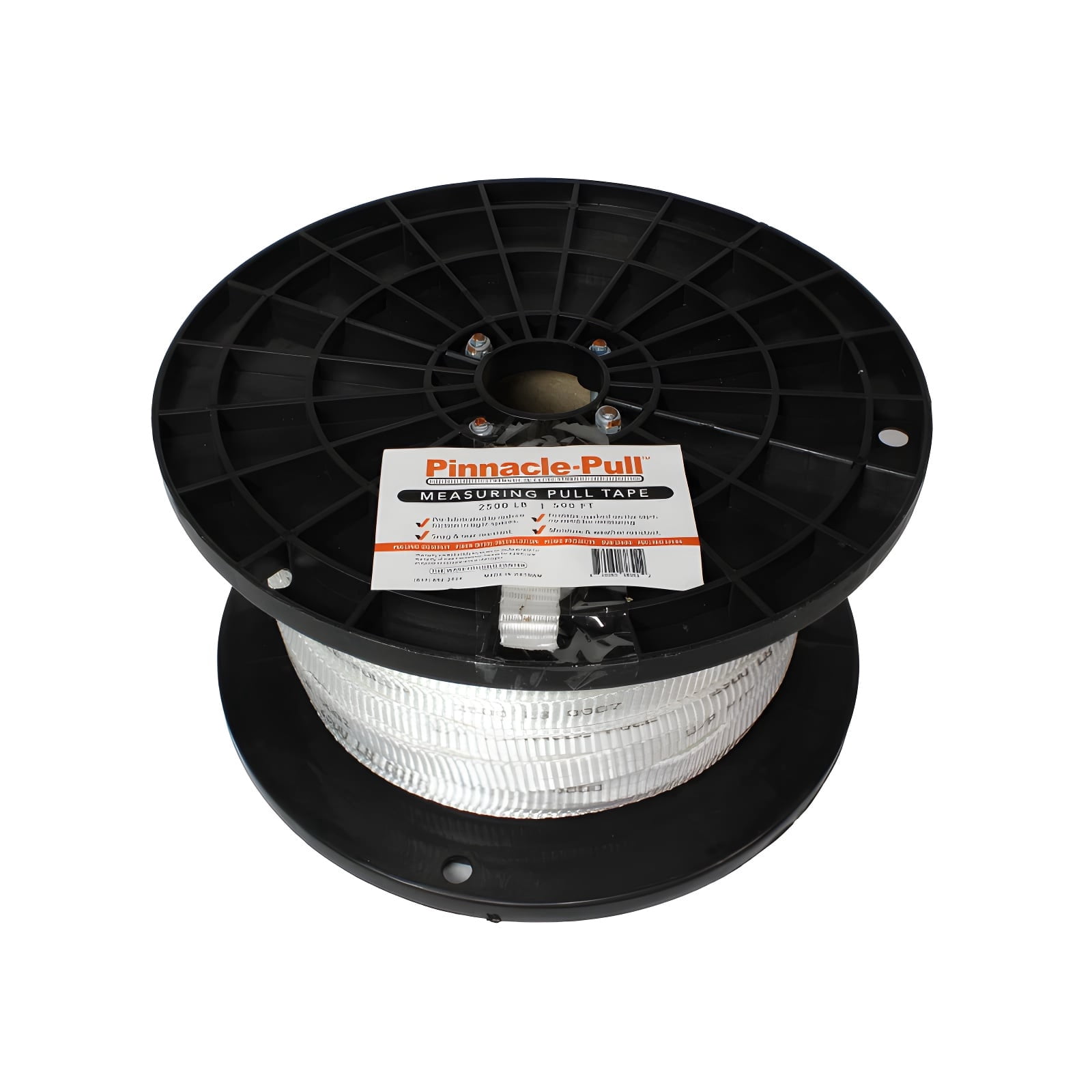 Pinnacle Pull 1/2" x 1000', 1250lb Measuring Pull Tape, Mule Tape, Low Stretch!