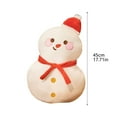 thumbnail image 4 of Cartoon Snowman and Festive Tree Holiday Throw Pillow for Sofa Cushion Seasonal Home, 4 of 5