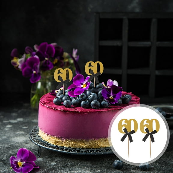 FONDOTIN Hawaiian Party Cupcake Decoration Cake Topper Assorted Color Bamboo 20Pcs