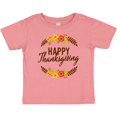 thumbnail image 3 of Inktastic Happy Thanksgiving with Fall Floral Boys or Girls Baby T-Shirt, 3 of 5