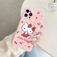 thumbnail image 1 of Phone Case for For Apple iphone 13 Pro Max 13Mini Girls Anti-drop Cartoon Cinnamoroll Kuromi Hello Kitty Silicone Printed Cover ZR, 1 of 7