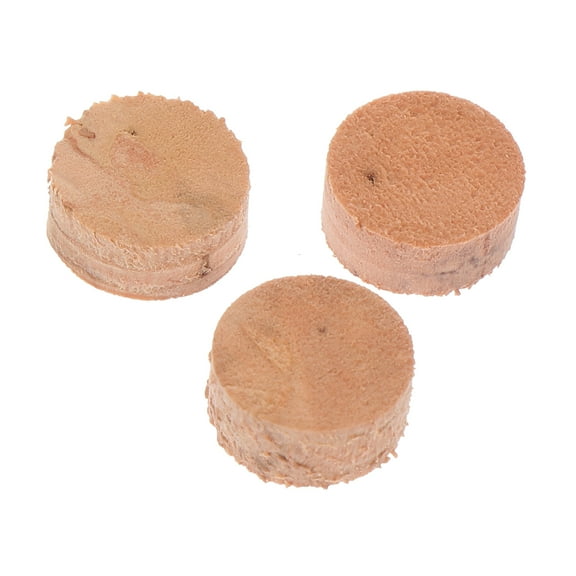 3Pcs Musical Instrument Tuba Water Key Professional Natural Cork Pads (Khaki)