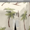 thumbnail image 4 of Hawaii Dog Crate Cover, Repetitive Jungle Trees Pattern Hand Drawn Pastel Tropical Palms, Easy to Use Pet Kennel Cover Small Dogs Puppies Kittens, 7 Sizes, Cream Cocoa and Khaki, by Ambesonne, 4 of 6
