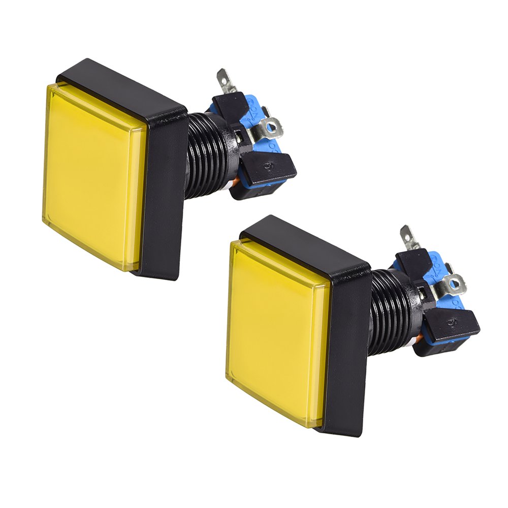 Game Push Button 50x50 Square 12V LED Illuminated Push Button Switch