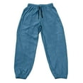 thumbnail image 4 of Mens Corduroy Pants Stretch Loose Joggers with Pockets Tapered Elastic Waist Drawstring Cargo Casual Baggy Sweatpants Workout Athletic Slacks Trousers Fall Spring Outfits 2026 Blue S, 4 of 6