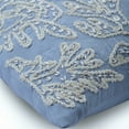 thumbnail image 4 of The HomeCentric Light Blue Euro Size Pillowcases Pack of 2, 26x26 inch (65x65 cm) Linen Euro Sham Covers, Sea Weeds, Coral, Pearl, Beach Style European Sham&nbsp;Covers Easter - Pearly Sea Tangle, 4 of 8