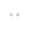 thumbnail image 5 of 14K Solid Yellow Gold Reversible Rhinestone Crystals 3mm Ball Stud Earrings, 5 of 10