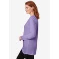 thumbnail image 3 of Woman Within Plus Size Perfect Long-Sleeve Crewneck Tunic, 3 of 6
