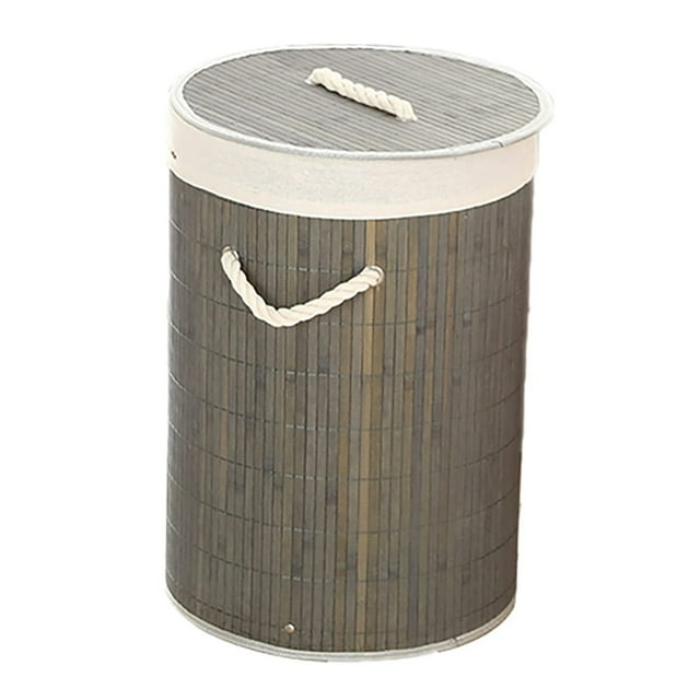 Cesto de Ropa Sucia Grande con Tapa, Plegable Cesta de Comestibles Cubo de Almacenamiento de Ropa Sucia para Habitación