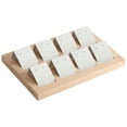 thumbnail image 1 of Maytalsory Rustic Wood Earring Card Holder with Tray for Jewelry Display Showcasing Collection 8 Pair White 1Set, 1 of 6