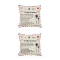 thumbnail image 4 of Moyic Pillow Cover Fiber Square Throw Pillow Cover Lettering Washable Sofa Cushion Case, Type 14 GM a nieto 2piezas, 4 of 6
