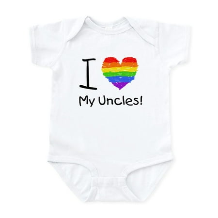 

CafePress - I Love My Uncles! Infant Creeper - Baby Light Bodysuit