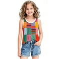 thumbnail image 5 of Économies d'Été! SROBPTY Garçons Filles Camisoles Sans Manches, Garçons Filles Enfants Garçons et Mode Imprimé Dégradé Doux Débardeur Bas Camisole Multicolore, 14 Ans, 5 of 5