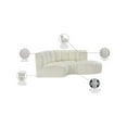 thumbnail image 2 of Meridian Furniture Arc Cream Vegan Leather Modular Sectional, 2 of 12
