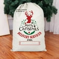thumbnail image 6 of Christmas Deer Sack Bag, 28" x 20" Extra Large Gift Bags, Retro Canvas Storage Bags, Cotton Drawstring Bags, Xmas Gift Favor Bags, Xmas Gift Pouch Bag, Party Supplies Favors (Reindeer Elk,Green), 6 of 6