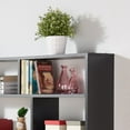 thumbnail image 4 of Danya B Large Rectangular 7.75"W x 37"D x 31.5"H 4-Shelf Wall Shelves, Black, 4 of 10