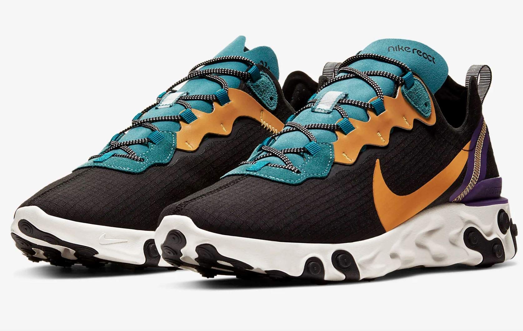 Nike Mens React Element 55 Premium Casual Running Shoes (9) - image 2 of 4