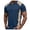 Navy, variant on Men's Slim Fit Checkered T Shirt Casual Short Sleeve Tee for Spring Summer Daily Wear with Shorts Comfortable Breathable Top Shirts Big and Tall Mod Bod Tops Men Shorts Casual Men Set Man