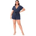 thumbnail image 4 of ORUYROP Jupe Workwear Asymétrique à Recouvrement Solide pour Femme, 4 of 7