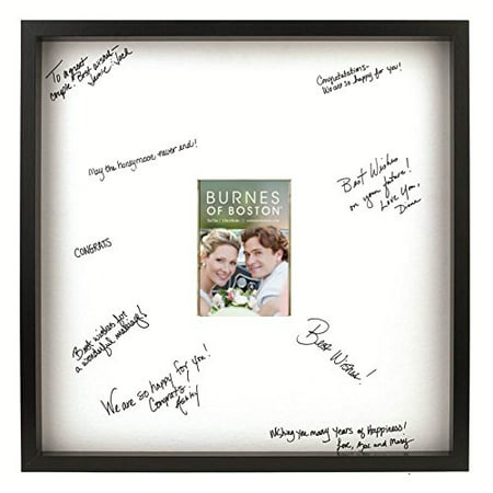 Burnes of Boston Black Frame with a Signature Mat, 20-Inch by 20-Inch