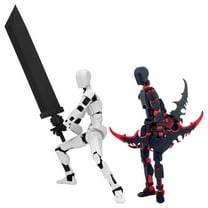 t13 Action Figure Assembly Completed｜ 3D Printed Dummy 13 Action Figure for Collectors Articulated Action Figure Set with Weapons, Highly Detailed and Poseable, Perfect for Collectors and Enthusiasts
