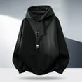 thumbnail image 3 of Mens Hoodies Pullover 2025 Fall Winter Long Sleeve Soft Casual Plain Hoodie with Pockets Hooded Sweatshirt, 3 of 4