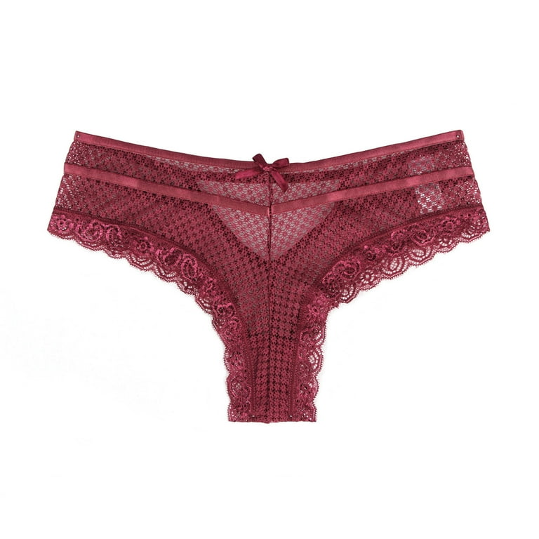 Kayannuo Lingerie For Women Christmas Clearance Sexy Women's Lace Plus Size  Lace Sexy High Waist Thong Underwear Panties 