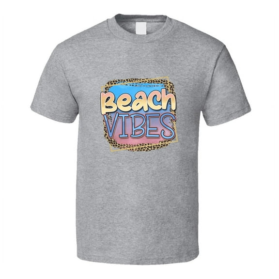 Beach Vibes Novelty Tropical Summertime T Shirt