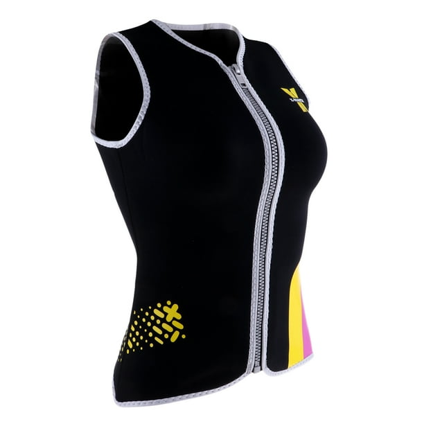 Traje de neopreno Top Chaleco de neopreno de 3 mm Chaqueta sin mangas Tops para surf Buceo Natación METRO Zulema Chaleco de neopreno para mujer