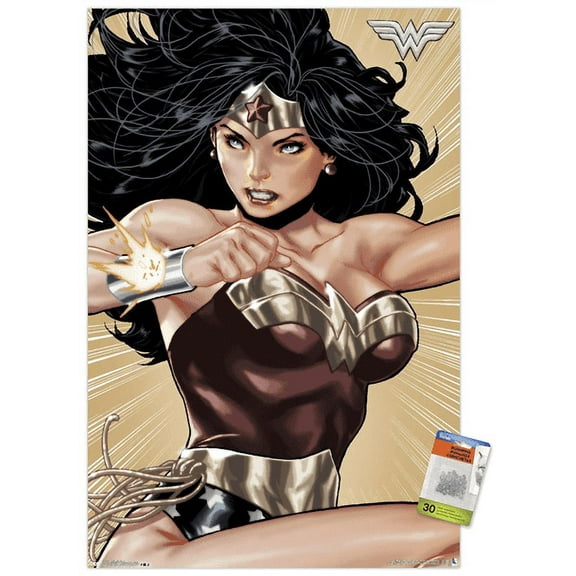 DC Comics - Wonder Woman - Hyper Wall Poster with Push Pins, 22.375" x 34"
