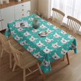 thumbnail image 2 of Esign Of Head Pug Dog Rectangle Tablecloth 60"x84",Waterproof Polyester Rectangle Table Cloth, Wipeable Spillproof Polyester Tablecloth for Dining, Camping, Indoor and Outdoor, 2 of 5