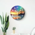 thumbnail image 4 of 12 Inch Wall Clock Battery Operated Silent Clock Decorative for Office, Kitchen, Outdoor, Living Room，Energy of The Lights Chic, 4 of 4