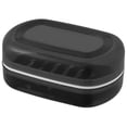 thumbnail image 3 of Travel Soap Dish Holder Easy to Clean Rectangular Soap Storage Container Black 1Set, 3 of 5