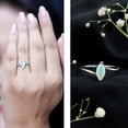 thumbnail image 3 of Rosec Jewels Real Ethiopian Opal Promise Ring for Women - October Birthstone Ring - AAA Quality - Ready to Gift with Jewelry Box, 925 Sterling Silver, US 4.00, 3 of 9