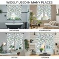 thumbnail image 3 of Blue Green Eucalyptus Swag Curtains for Kitchen/Bedroom/Living Room, Spring Botanical Leaves Weeping Scalloped Curtains 63 Inch Long, Window Swag Topper Curtains Valances 2 Panels Set 36"x63", 3 of 8