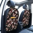 thumbnail image 3 of Pofeuu Butterflies1 Print 2 Pack PU Leather Kick Mat Back Seat Protector, Universal Car Seat Back Organizer, Waterproof Backseat Protector For Most Car, 3 of 8