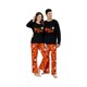 thumbnail image 5 of Nvse 2 Pieces Loungewear Sleepwear Family Matching Halloween Pajamas Set, Halloween Pumpkin Print PJs Setsfor Adults &boys&girls Ghost/Pumpkin Prints Black Top for S, 5 of 5