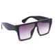 thumbnail image 5 of Gafas de sol cuadradas de gran tamaño con montura negra para PC y lentes de color violeta y gris degradado con protección UV y montura cuadrada para mujer, 5 of 14