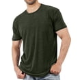 thumbnail image 2 of RongHuan Mens Big and Tall T-Shirts Trendy Short Sleeve Cotton T-Shirt Casual Crew Neck Tee Soft Moisture Wicking Basic Tee Shirts, 2 of 6