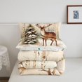thumbnail image 5 of Manfei Winter Holiday Queen Comforter Set,Farmhouse Christmas Santa Claus Comforter Sets Queen,Xmas Reversible,3-Piece,1 Comforter and 2 Pillowcases, 5 of 7
