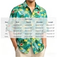 thumbnail image 2 of Vmvidoty Shirt for Men Summer Casual Beach Button Down Short Sleeve Printed Tropical Vacation Shirts M1 XL, 2 of 4