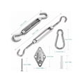 thumbnail image 2 of Kit de Fixation pour Voile D'ombrage, Acier Inoxydable, Kit de Fixation pour Triangle et Carré, Rectangle, du Soleil Voile D'ombrage, Accessoires de Fixation, 2 of 5