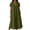 Army Green Dress, variant on Miluxas Women's V Neck Short Sleeve Maxi Dress Summer Sundress Business Casual A Line Loose Flowy Long Dress with Pockets Daily Casuial Outfits White