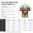 thumbnail image 5 of Fuzoiu Flying Frog On Branch Print Hawaiian Shirt for Men, Summer Beach Casual Short Sleeve Button Down Shirts, Men’s Beach Summer Shirts with Pocket,X-Large, 5 of 7