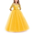 thumbnail image 1 of Vestido de encaje para niña de flores para niños, boda, dama de honor, fiesta de graduación, 1 of 5